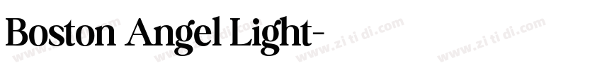 Boston Angel Light字体转换
